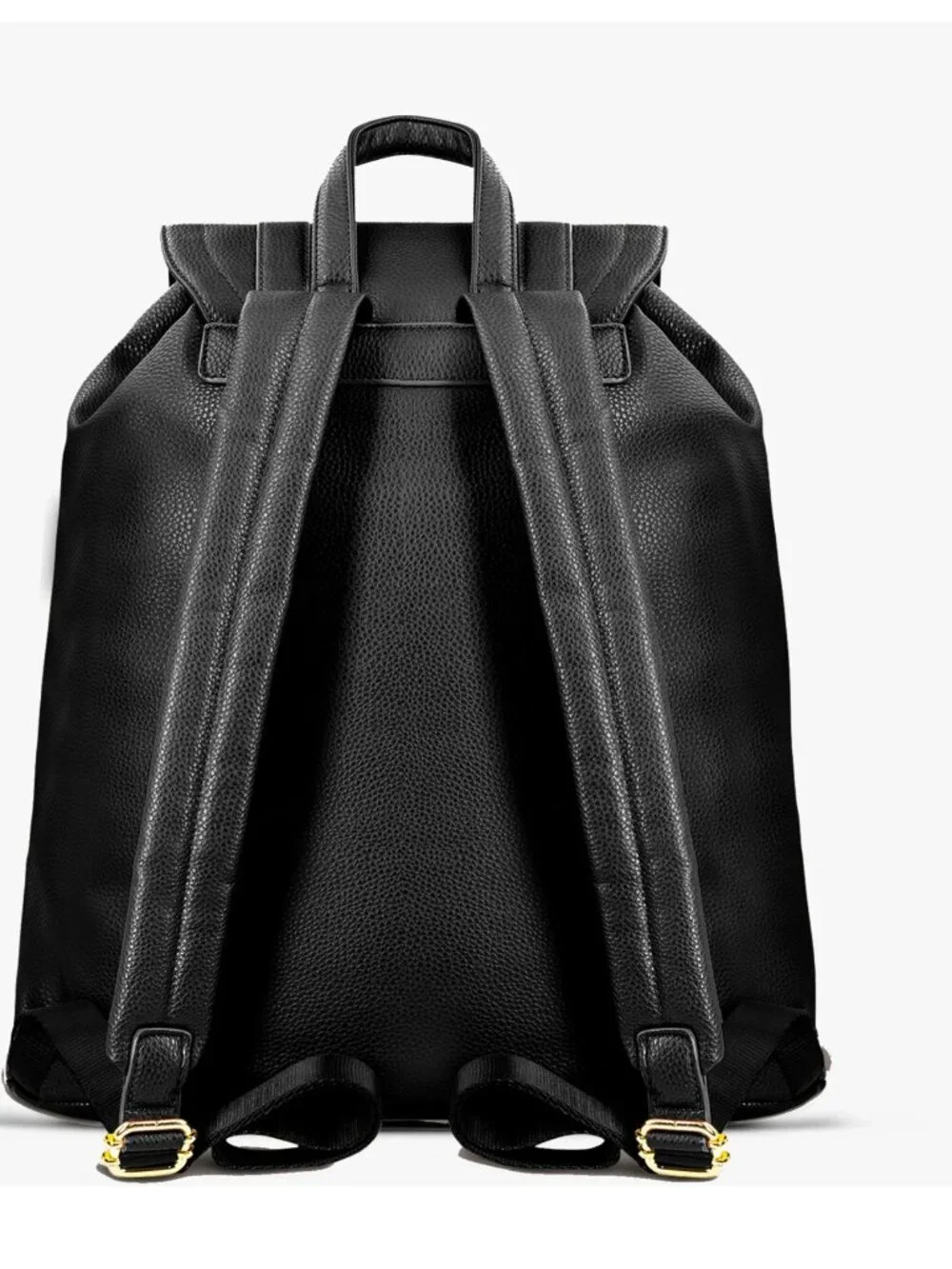 Packs Travel Black and Gold Vegan Leather Camden Backpack (Originally $140)